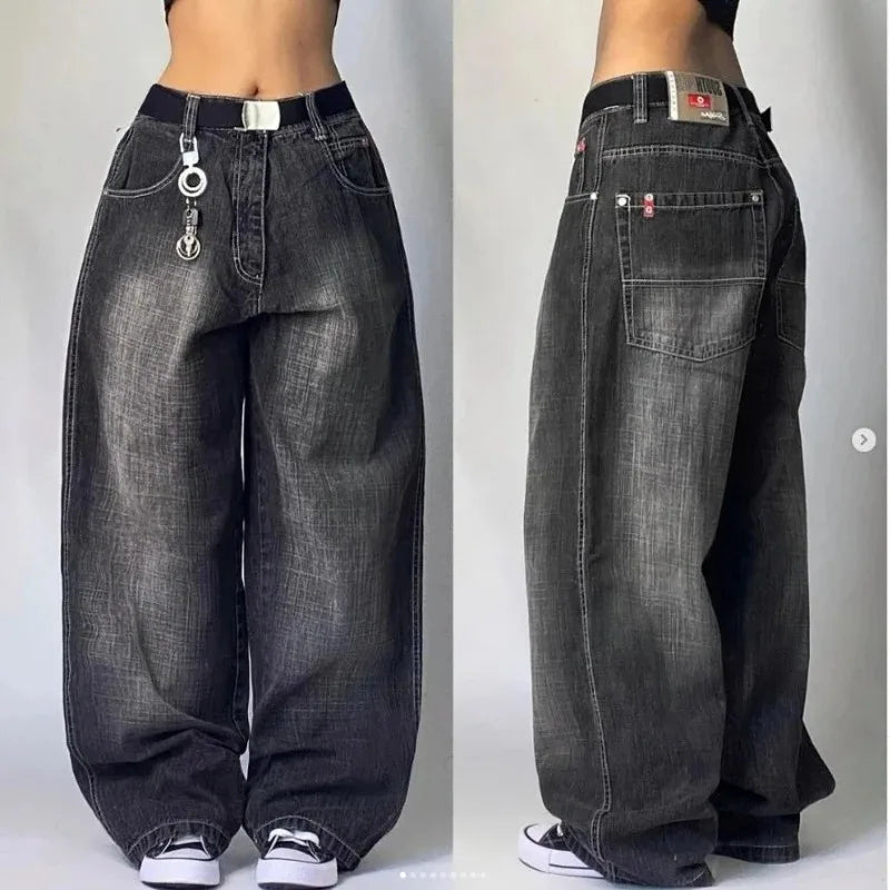 Baggy Jeans | Loose Fit | Wide Leg | Cargo Jeans | Women's Jeans-Myra Lina