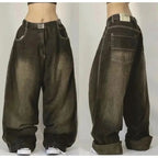 Baggy Jeans | Loose Fit | Wide Leg | Cargo Jeans | Women's Jeans-Myra Lina