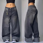 Baggy Jeans | Loose Fit | Wide Leg | Cargo Jeans | Women's Jeans-Myra Lina