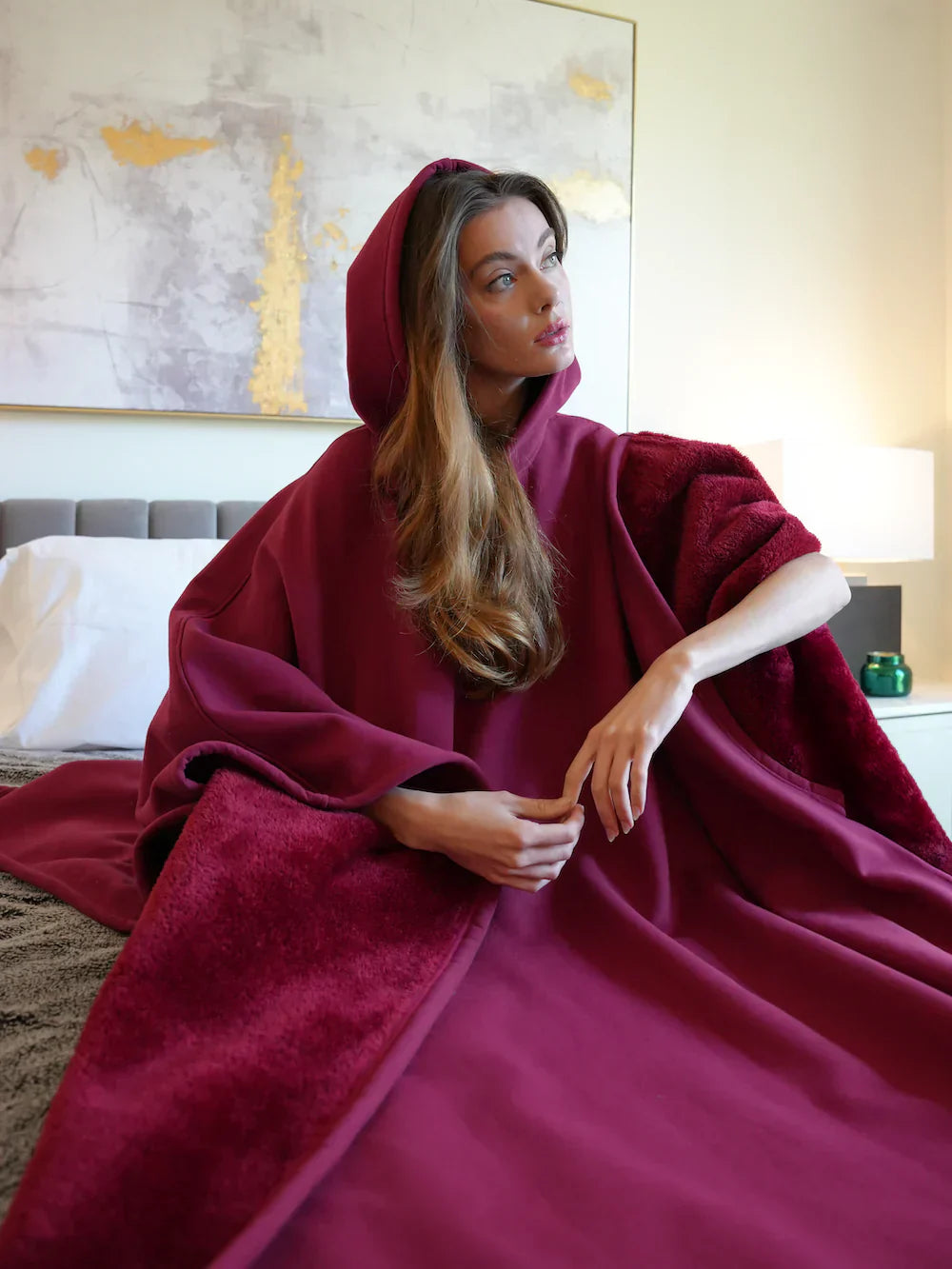 Blanket Hoodie – Oversized Cosy Fleece Hoodie for Women – Loungewear-Myra Lina