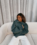 Bomber Jacket | Oversized | Zip | Women's Jacket-Myra Lina