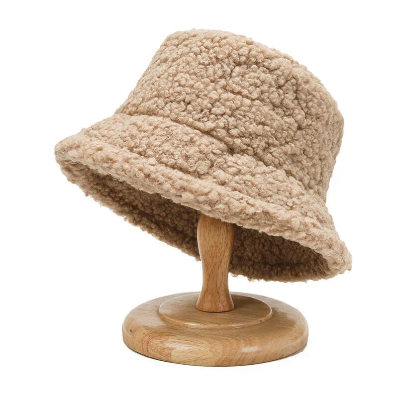 Bucket Hat for Women – Fleece – Winter – Teddy Cap – Women's Cap-Myra Lina