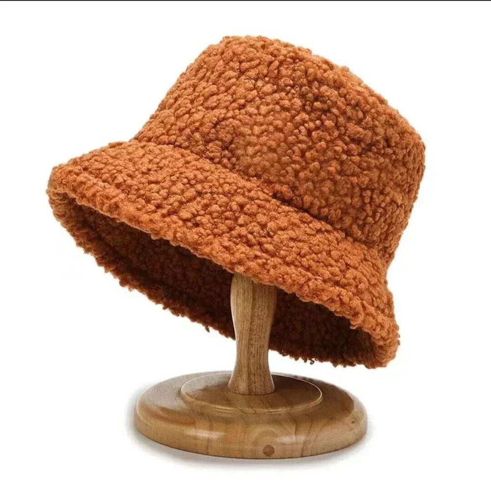Bucket Hat for Women – Fleece – Winter – Teddy Cap – Women's Cap-Myra Lina