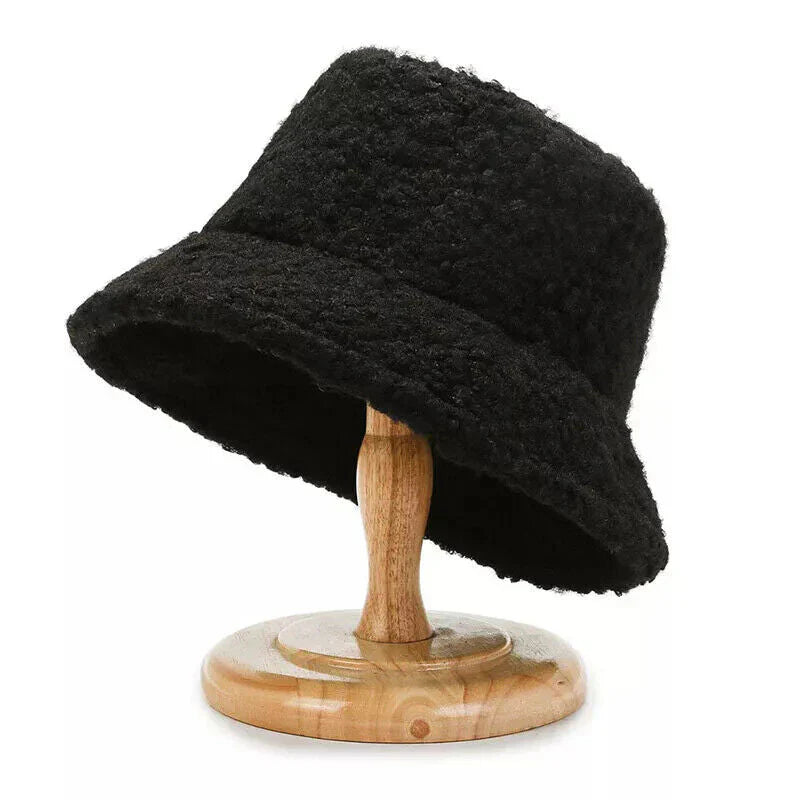Bucket Hat for Women – Fleece – Winter – Teddy Cap – Women's Cap-Myra Lina