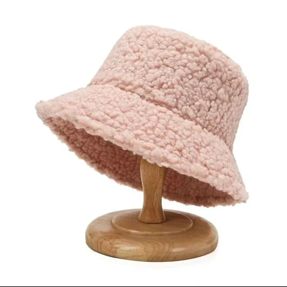Bucket Hat for Women – Fleece – Winter – Teddy Cap – Women's Cap-Myra Lina
