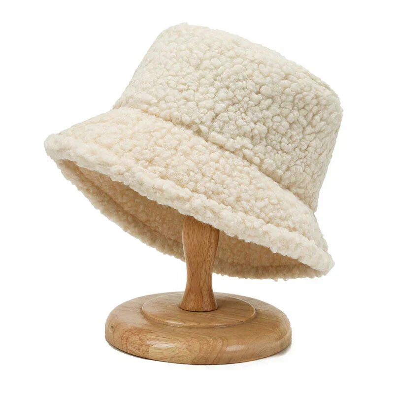 Bucket Hat for Women – Fleece – Winter – Teddy Cap – Women's Cap-Myra Lina
