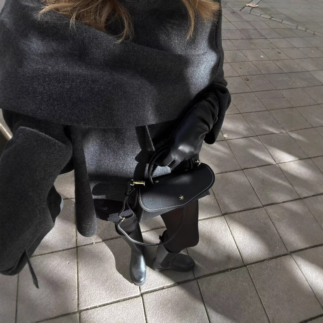 Cape Coat | Wool Blend | Autumn | Poncho | Women's Coat-Myra Lina