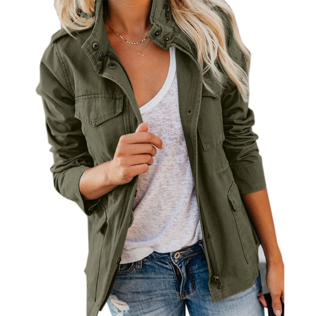 Cargo Jacket – Lightweight – Summer Jacket – Parka Jacket – Women's Jacket-Myra Lina