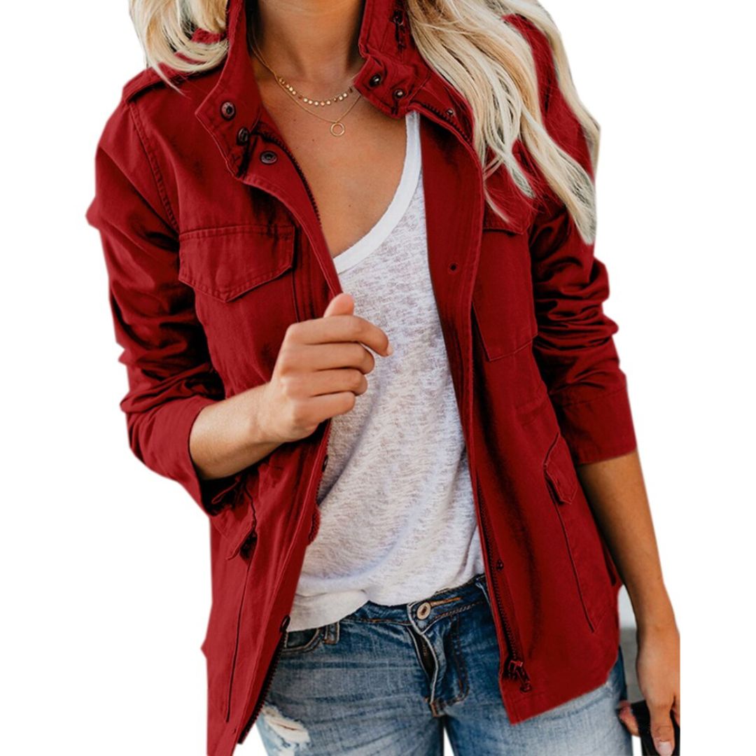 Cargo Jacket – Lightweight – Summer Jacket – Parka Jacket – Women's Jacket-Myra Lina