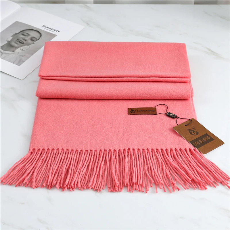 Cashmere-Style Scarf | Warm | Wool Blend | Winter Scarf | Women's Scarf-Myra Lina