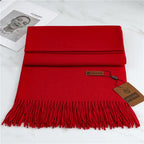 Cashmere-Style Scarf | Warm | Wool Blend | Winter Scarf | Women's Scarf-Myra Lina