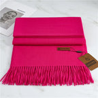 Cashmere-Style Scarf | Warm | Wool Blend | Winter Scarf | Women's Scarf-Myra Lina