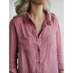 Casual Jumpsuit – Long Sleeve – Button-Up – Boilersuit – Jumpsuit for Women-Myra Lina