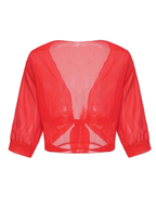 Chiffon Blouse – Lightweight Chiffon Front-Tie Blouse for Women-Myra Lina