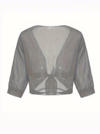 Chiffon Blouse – Lightweight Chiffon Front-Tie Blouse for Women-Myra Lina