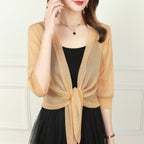 Chiffon Blouse – Lightweight Chiffon Front-Tie Blouse for Women-Myra Lina