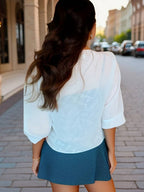 Chiffon Blouse – Lightweight Chiffon Front-Tie Blouse for Women-Myra Lina