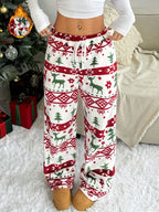 Christmas Pants | Drawstring | Warm | Lounge Pants | Women's Pyjama Pants-Myra Lina