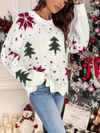 Christmas Sweater – Oversized Knitted Christmas Jumper for Women-Myra Lina