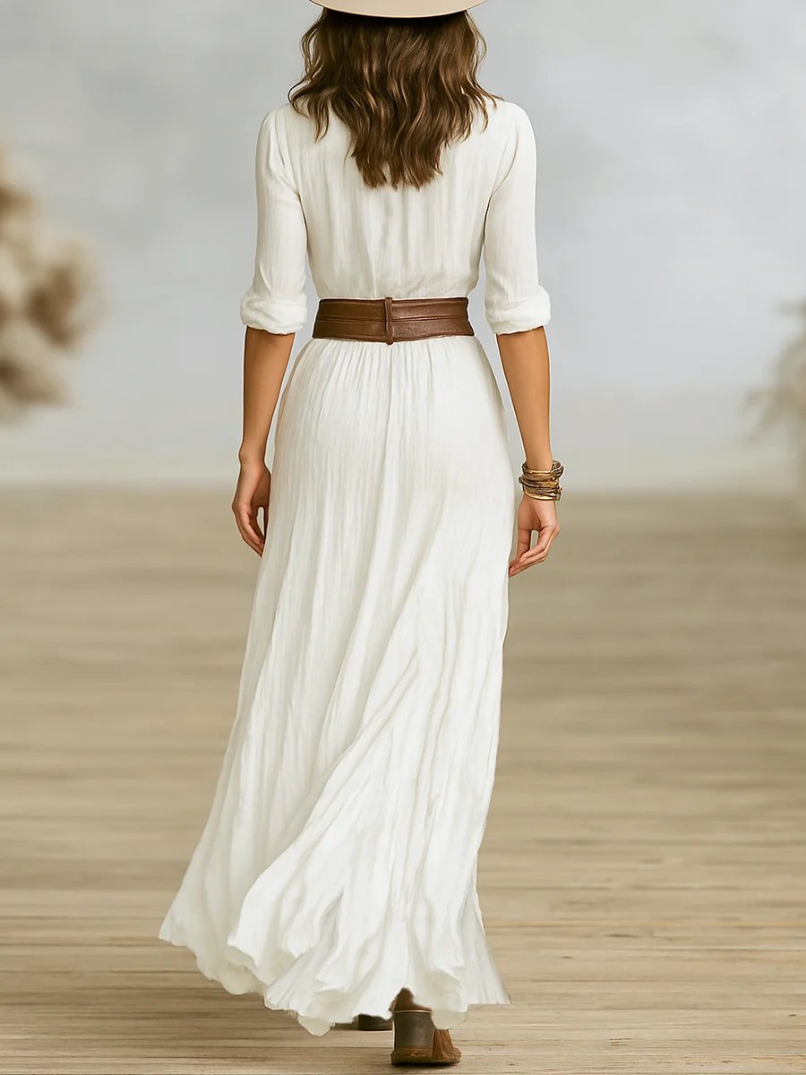 Classic Maxi Dress | Airy | Elegant Everyday-Myra Lina