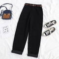 Corduroy Pants – Loose-Fit High-Waisted Baggy Pants for Women-Myra Lina