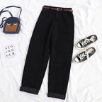 Corduroy Pants – Loose-Fit High-Waisted Baggy Pants for Women-Myra Lina