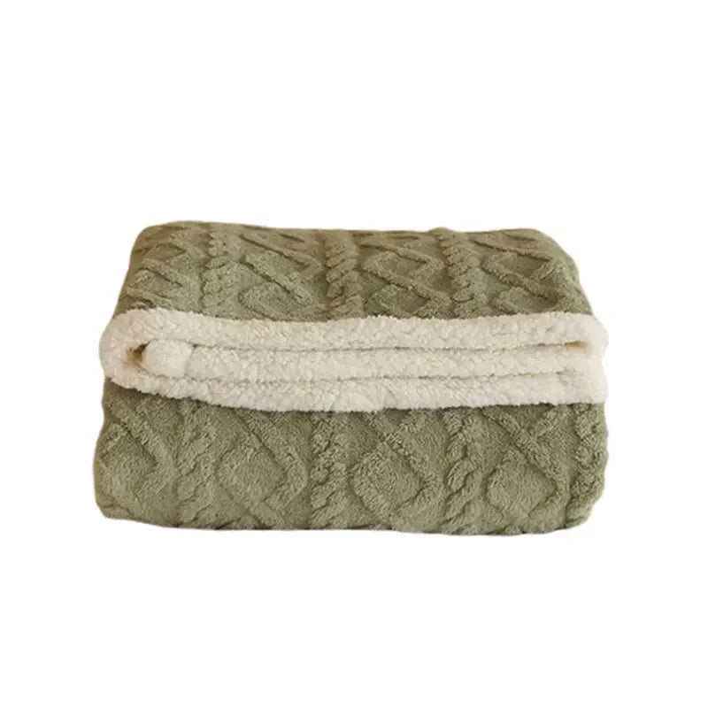 Cosy Sherpa Blanket – Fluffy – Winter – Plush Blanket – Fleece Blanket-Myra Lina