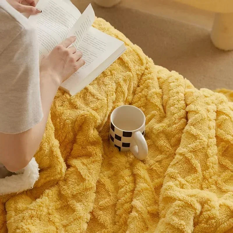 Cosy Sherpa Blanket – Fluffy – Winter – Plush Blanket – Fleece Blanket-Myra Lina