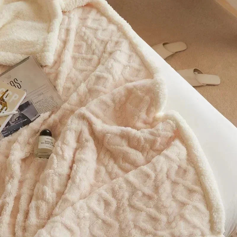 Cosy Sherpa Blanket – Fluffy – Winter – Plush Blanket – Fleece Blanket-Myra Lina