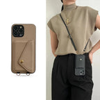 Crossbody Phone Case – Wallet Phone Case with Adjustable Strap-Myra Lina