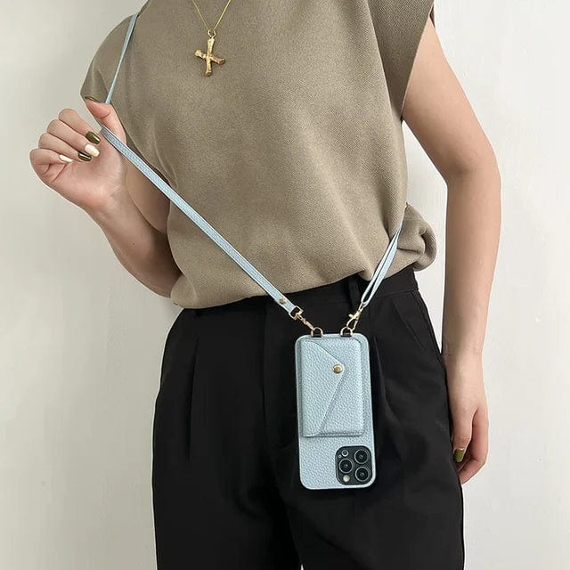 Crossbody Phone Case – Wallet Phone Case with Adjustable Strap-Myra Lina