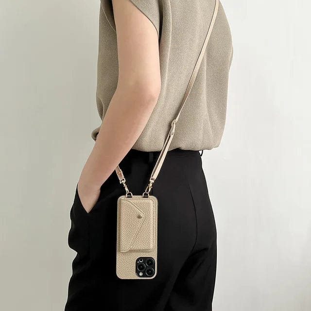 Crossbody Phone Case – Wallet Phone Case with Adjustable Strap-Myra Lina