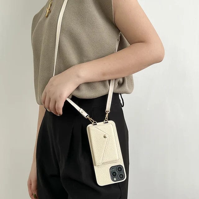 Crossbody Phone Case – Wallet Phone Case with Adjustable Strap-Myra Lina