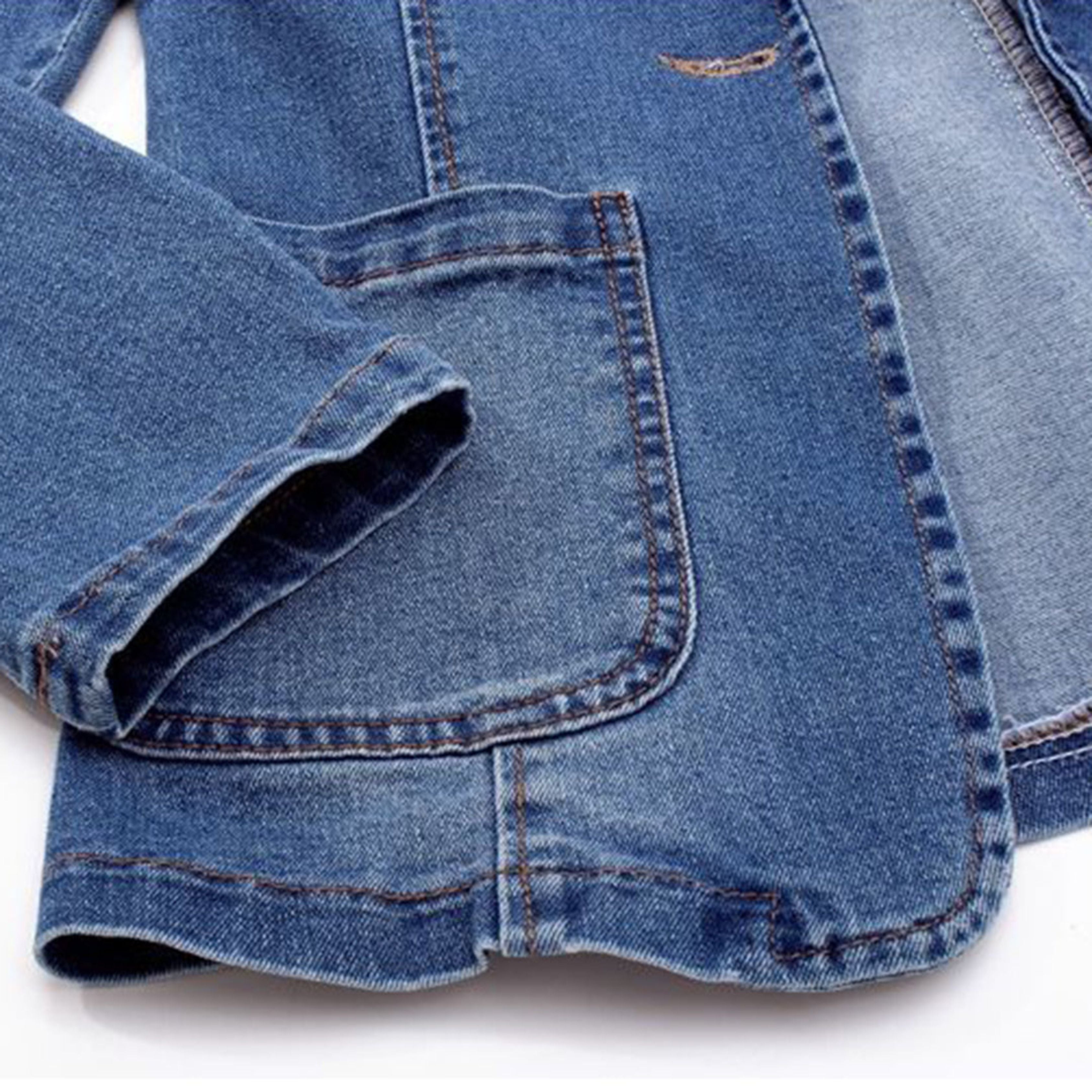 Denim Blazer – Casual Loose Fit Single-Breasted Denim Blazer Jacket for Women-Myra Lina
