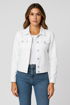 Denim Jacket – Classic Short Slim Fit Denim Jacket for Women-Myra Lina
