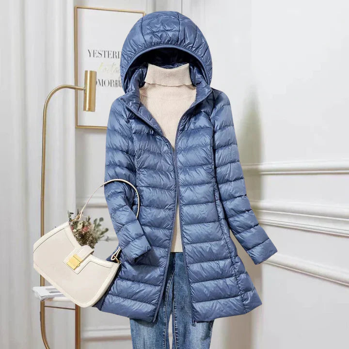 Down Jacket – Lightweight – Hooded – Puffer Jacket – Women's Winter Jacket-Myra Lina