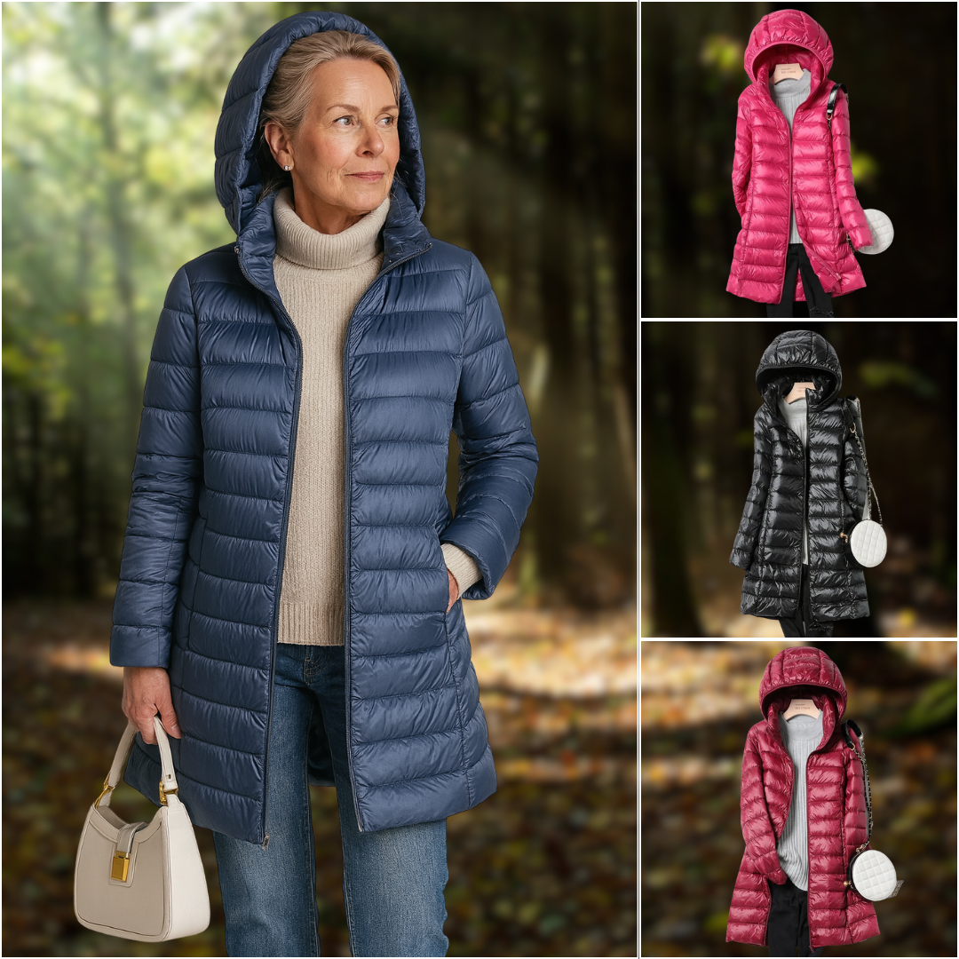 Down Jacket – Lightweight – Hooded – Puffer Jacket – Women's Winter Jacket-Myra Lina