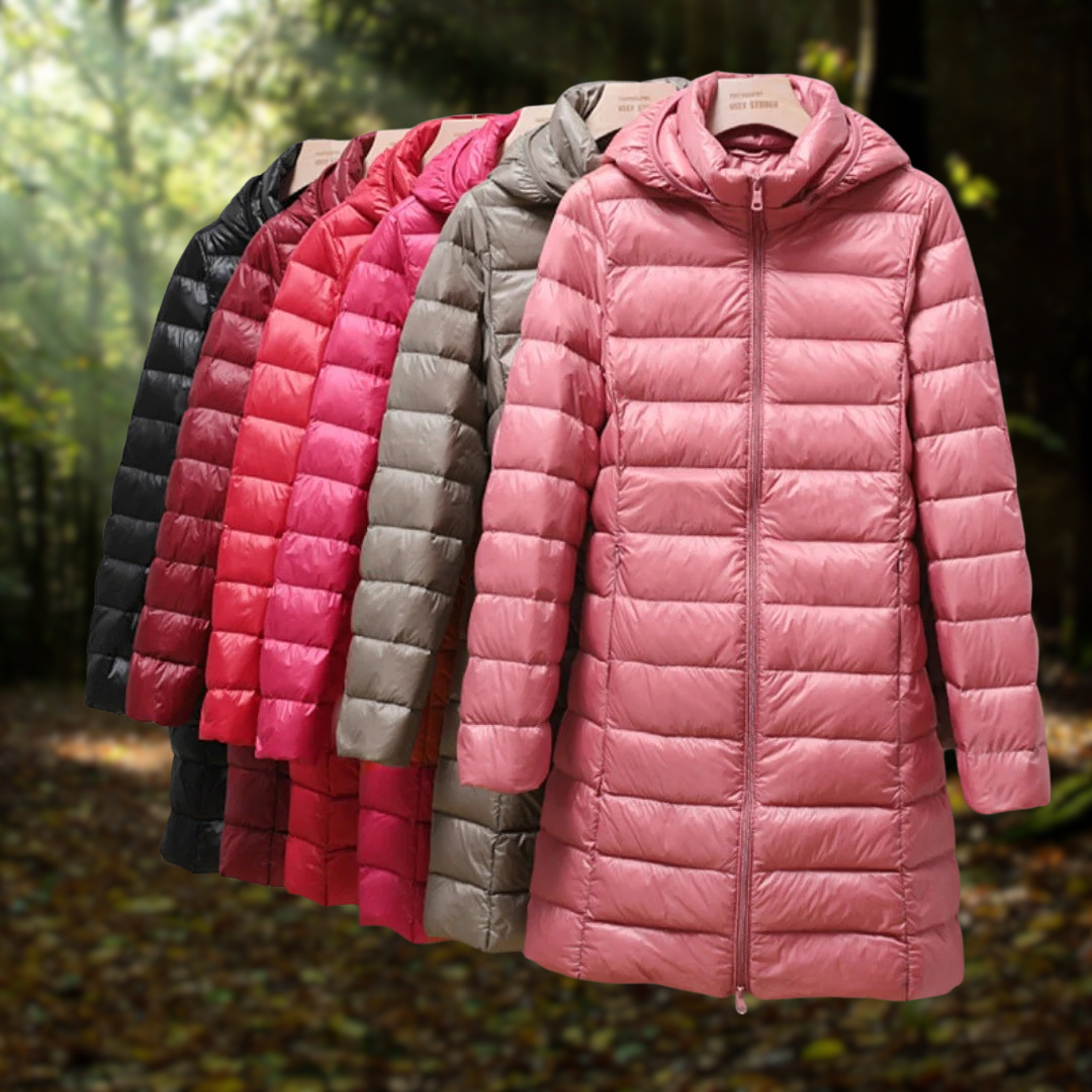 Down Jacket – Lightweight – Hooded – Puffer Jacket – Women's Winter Jacket-Myra Lina