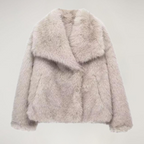 Faux Fur Jacket – Short – Warm – Synthetic Fur – Women's Winter Jackets and Coats-Myra Lina
