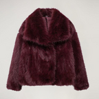 Faux Fur Jacket – Short – Warm – Synthetic Fur – Women's Winter Jackets and Coats-Myra Lina