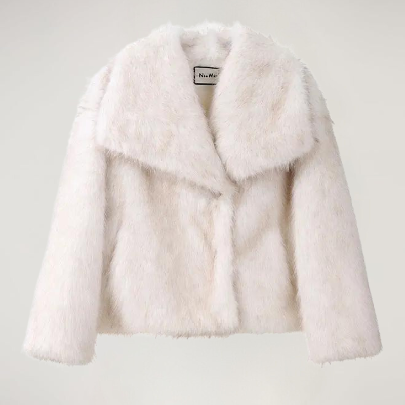 Faux Fur Jacket – Short – Warm – Synthetic Fur – Women's Winter Jackets and Coats-Myra Lina