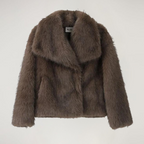 Faux Fur Jacket – Short – Warm – Synthetic Fur – Women's Winter Jackets and Coats-Myra Lina