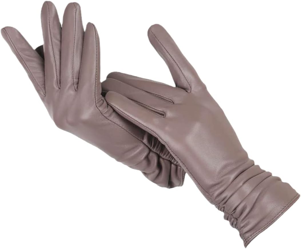 Faux Leather Gloves – Stylish Winter Gloves for Women-Myra Lina