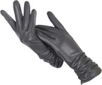 Faux Leather Gloves – Stylish Winter Gloves for Women-Myra Lina