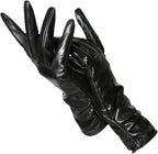 Faux Leather Gloves – Stylish Winter Gloves for Women-Myra Lina