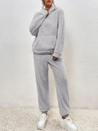 Fleece Loungewear – Two-Piece Lounge Set for Women with Hoodie and Joggers-Myra Lina