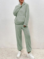 Fleece Loungewear – Two-Piece Lounge Set for Women with Hoodie and Joggers-Myra Lina