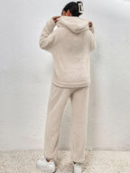 Fleece Loungewear – Two-Piece Lounge Set for Women with Hoodie and Joggers-Myra Lina