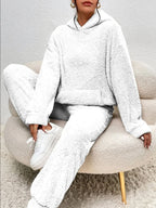 Fleece Loungewear – Two-Piece Lounge Set for Women with Hoodie and Joggers-Myra Lina