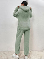 Fleece Loungewear – Two-Piece Lounge Set for Women with Hoodie and Joggers-Myra Lina